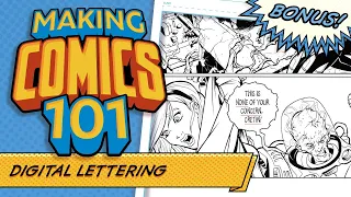 Digital Lettering Demo! Making Comics 101 Bonus!