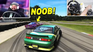 Teaching a NOOB how to drift in Assetto Corsa