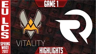 Origen vs Vitality Game 1 Highlights - EU LCS W8D1 Spring 2017 - OG vs VIT G1