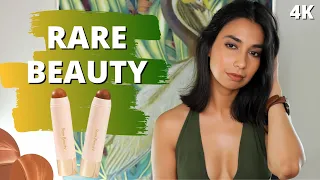 Rare Beauty Cream Bronzer Swatches on Brown Skin - Always Sunny & Full of Life