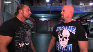 Raw: Triple H crosses paths with "Stone Cold" Steve Austin