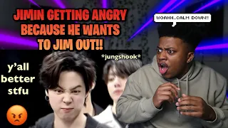 OHH..HE’S PISSED FOREAL.. |JIMIN GETTING ANGRY BECAUSE HE WANTS TO JIM OUT!