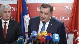 Dodik i Čović o kandidatskom statusu za BiH 12.12.2022.