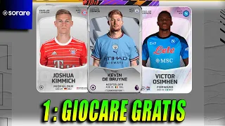 GUIDA GAMEPLAY SORARE : STEP 1 GIOCARE GRATIS