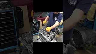 Rebuilding a V8 Engine in 1 Minute #shorts