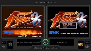 [Difference] The King of Fighters 96 (Arcade vs Neo Geo Cd) Special Ending Comparison (Side by Side)