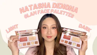 *NEW* NATASHA DENONA GLAM FACE PALETTES (BOTH LIGHT & DARK!) | Review, Swatches, Demos | Stacy Chen