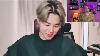 Jimin’s reaction when he meets Oli London for the  First time