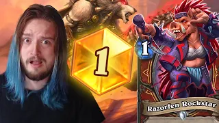 RANK 1 LEGEND PIG OTK WARRIOR??? | Warrior is THE BEST CLASS to WIN in the BADLANDS!!! | Hearthstone