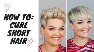 How I curl my super short hair with a mini straightener