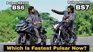 Pulsar RS200 BS6 Vs Pulsar NS200 BS7 | Long Race | Highway Battle | Which Is Fastest Pulsar Now?