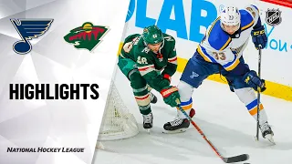 NHL Highlights | Blues @ Wild 02/23/20