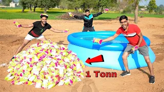 Making "Impossible to Sink Pool" With 1000 Kg Salt | ऐसा पूल जिसमे डूबना असम्भव है | Wow