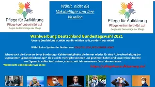 Pflege für Aufklärung zur Bundestagswahl 2021 Teil 2