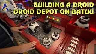 Building a droid inside the Droid Depot at Star Wars: Galaxy's Edge