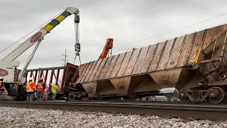 Franklin Park Railfanning (Freight Train Derails)