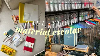 HAUL MATERIAL ESCOLAR + #vlog 📒 | idiomas + organización como autónoma