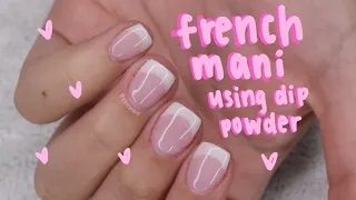 HOW TO: step-by-step DIP powder french manicure!