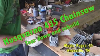 Husqvarna 435 chainsaw, tear down and rebuild