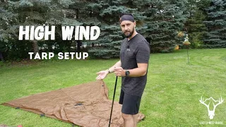 High Wind Tarp Setup