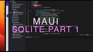 MAUI SQLite Part 1