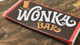 How to make a willy wonka chocolate bar - 3 INGREDIENTS ONLY!