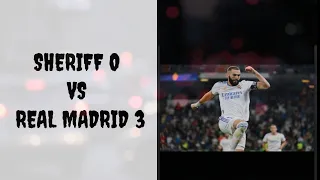 SHERIFF O - 3 REAL MADRID || HIGHLIGTH AND ALL GOALS