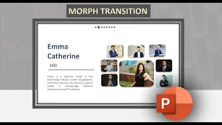 Creative powerpoint presentation design. Morph Transitions. #ppt #presentationdesign