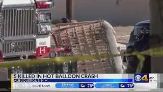 5 killed in hot-air balloon crash