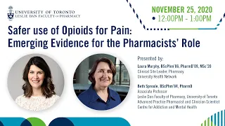 Safer use of Opioids for Pain: Emerging Evidence for the Pharmacists’ Role