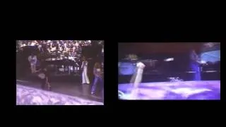 Led Zeppelin - Live in Oakland (July 23rd, 1977) - 8mm film splitscreen comparison