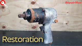 Very Rusty Air impact wrench Perfect Restoration - Awesome Restoration