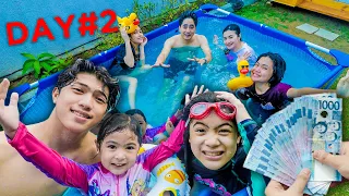 Last To Leave The POOL Wins CASH PRIZE!! (With Family) | Ranz And Niana