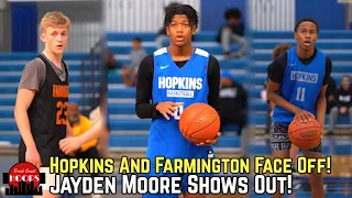 Freshman Jayden Moore Cooking Varsity Competition! Hopkins vs Farmington