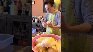 How My Korean Grandma Makes Kimchi Part 2🥬 #shorts