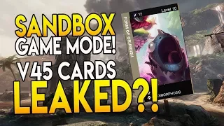 PARAGON NEW SANDBOX MODE, MAP & V45 LEAKED CARDS "VISION CARDS & TURN ENEMIES INTO BUGS?!"
