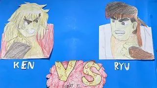 Ryu Vs. Ken (Street Fighter Animation) #streetfighter #versus #animation #ryuvsken #capcom #snes