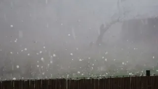 Hailstorm Gradobicie Hagel 26.08.2023 Benediktbeuern Bayern Germany