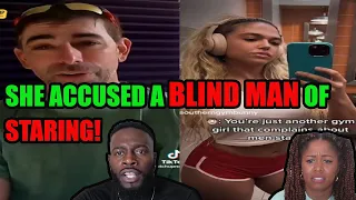 Gym Karen Accused a BLIND MAN of STARING at her! He got KICKED OUT of the Gym! REACTION!