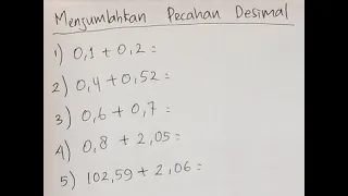 Menjumlahkan Pecahan Desimal