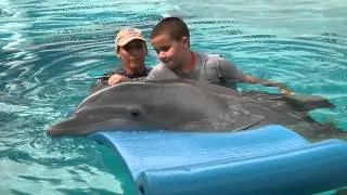 Avery Meets Winter the Dolphin