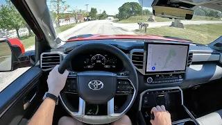 2022 Toyota Tundra Limited | i-Force Max Hybrid - POV First Drive (Binaural Audio)