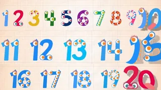 LEARNING TO COUNT 1-20 Counting learning for kids LEARN TO COUNT TO 20 Lesson for kids videos