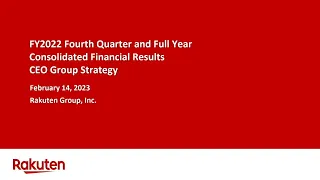 FY2022 Fourth Quarter and Full Year Consolidated Financial Results