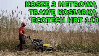 Ecotech HRT 110 z Hondą GXV 390 - Wycinam wysoką trawę i drzewka w trudnych warunkach