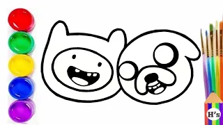 How To Draw Finn and Jake Adventure Time | Cartoon Network