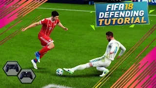 FIFA 18 DEFENDING TUTORIAL / How To Defend Effectively - BEST Way To TACKLE, CONTAIN & JOCKEY