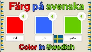 Färg på svenska / learning color in Swedish (2020)