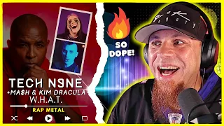 TECH N9NE "W.H.A.T." ft. Kim Dracula & HU$H  // Audio Engineer & Musician Reacts