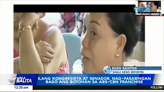 Ilang kongresista at senador, nag-pasaringan bago ang botohan sa ABS-CBN franchise